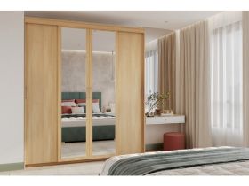 Шкаф-купе Тебар 4-210x240 Дуб Барбера 2 зеркала