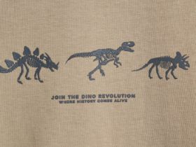 Футболка с принтом для мальчиков, Бежевый