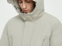 Полупальто утепленное с капюшоном