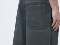 Широкие брюки с карманами, Серый