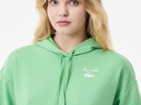 Женская флисовая толстовка Lacoste оверсайз