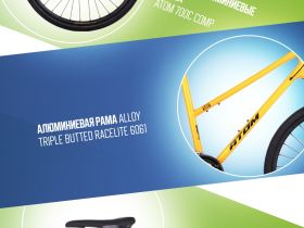 Дорожный велосипед Atom Symbiotic Cross Lady, год 2024, цвет Оранжевый, ростовка 18.5