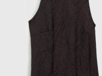 Платье из жатого сатина, Коричневый