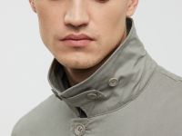 Плащ из хлопка прямого кроя