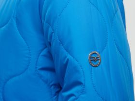 Стеганая утепленная куртка с воротником-стойкой