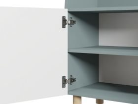 Стеллаж Велди 80x169 Серо-зеленый