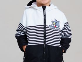 Куртка детская текстильная с полиуретановым покрытием для девочек (ветровка)