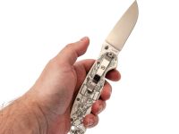 Складной нож Steelclaw Крыса "Сказка", сталь VG-10, рукоять White G10