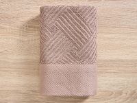 Полотенце махровое Зигзаг/Zigzag, коричневое