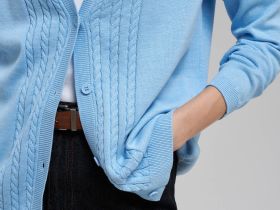 Свободный кардиган с хлопком