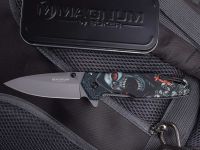 Складной нож Boker Screaming Skull, сталь 440А, рукоять нержавеющая сталь