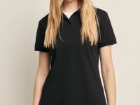 Поло приталенного силуэта с вышивкой