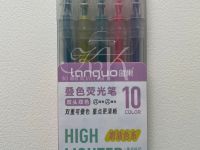 Набор текстовыделителей, двусторонние Languo, 10 цветов, 5 шт