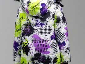 Куртка текстильная с полиуретановым покрытием для девочек