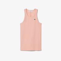 Женская облегающая хлопковая майка Lacoste