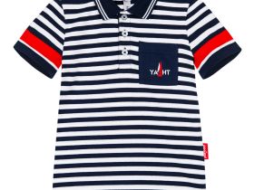 Сорочка трикотажная с воротником поло для мальчиков