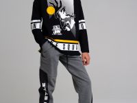 Фуфайка трикотажная для мальчиков (футболка с длинными рукавами)