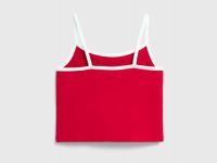 Короткий топ с принтом для девочек, Красный