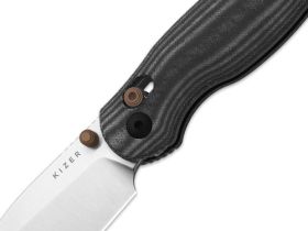 Складной нож Kizer Phoca CD, сталь 14C28N, рукоять микарта, серый