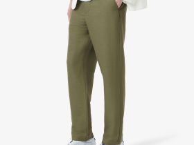 Мужские спортивные брюки Lacoste из смеси льна и вискозы