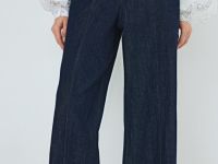 Широкие джинсы O'STIN x Яндекс Книги, Синий