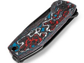 Складной нож LionSteel NANO Nebula, сталь MagnaCut, рукоять карбон/титан