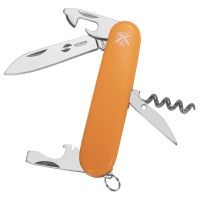 Нож перочинный Stinger 90 мм, 10 функций, оранжевый, в блистере
