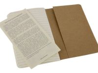 Записная книжка в линейку Moleskine "Cahier Journal" Pocket 90х140 мм 64 стр бежевый (3шт)