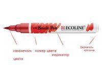 Маркер акварельный Talens "Ecoline" кисть №227 жёлтая охра