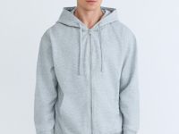 Базовая толстовка на молнии, Серый