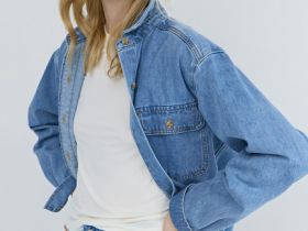 Джинсовая рубашка, Голубой