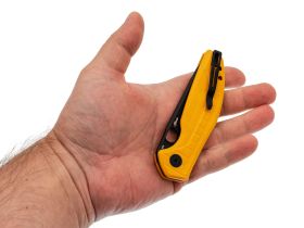 Складной нож Bestech Knives Angry Owl, сталь D2, рукоять G10, желтый