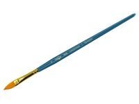 Кисть синтетика №12 кошачий язык Гамма "Галерея" короткая ручка