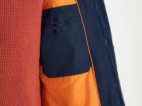 Пуховое пальто с накладными карманами