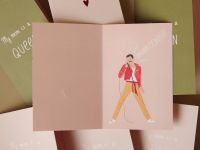 Открытка "My mom is a queen" green (раскладная)