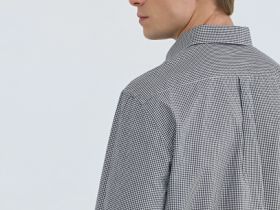 Рубашка в клетку виши, Синий