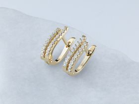 Серьги из желтого золота э0312сг09200109