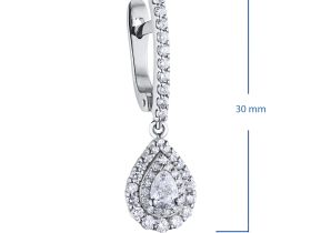 Серьги из белого золота э4712сг01173400