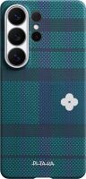 Чехол Pitaka Flora in Grid для Galaxy S26 Ultra зеленый