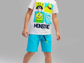 Комплект трикотажный для мальчиков: фуфайка (футболка), шорты