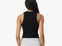 Женская облегающая хлопковая майка Lacoste