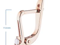 Серьги из красного золота с бриллиантами э0201сг05156800