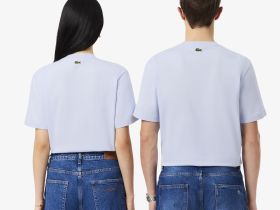 Хлопковая футболка Lacoste унисекс