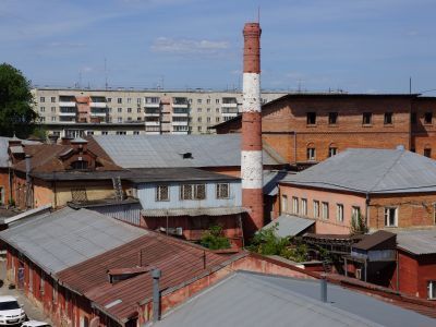 Кирпичная дымовая труба