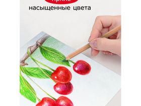 Набор карандашей цветных Гамма "Мультики" 12 цв., супермягкие, увелич. диаметр грифеля 4,0 мм, заточ