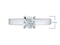 Помолвочное кольцо из белого золота с бриллиантом э4001кц10161700