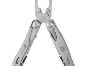 Мультитул Stinger 106 мм, 15 функций, оранжевый, в комплекте нейлоновый чехол