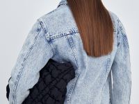 Джинсовая куртка-рубашка прямого силуэта