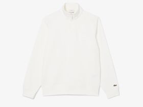Хлопковая толстовка Lacoste унисекс с воротником-стойкой