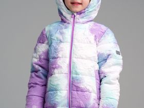 Куртка текстильная с полиуретановым покрытием для девочек